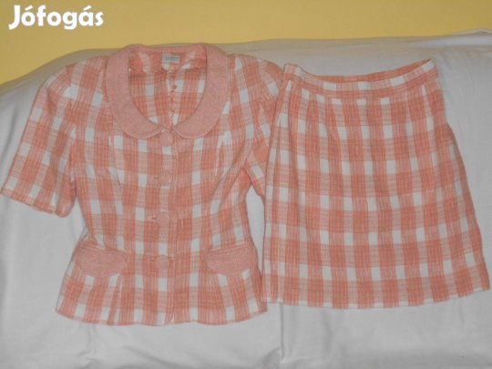 Női kosztüm, S -es. Szép, nagy kockás, márkás, csinos