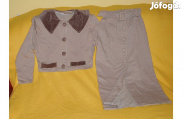 Női kosztüm, díszes, puha, meleg, hosszú szoknyás. S - es