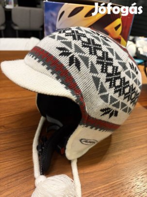 Női kötött sapka stílusú sí bukósisak - divatos, meleg, biztonságos