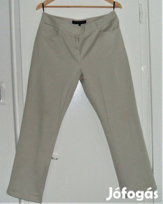 Női,krémszínű,pamutvászon nadrág