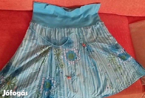 Női lenvászon szoknya 38 és kék 46