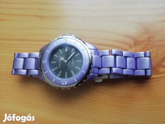 Női lila quartz karóra "City Time" nem hordot