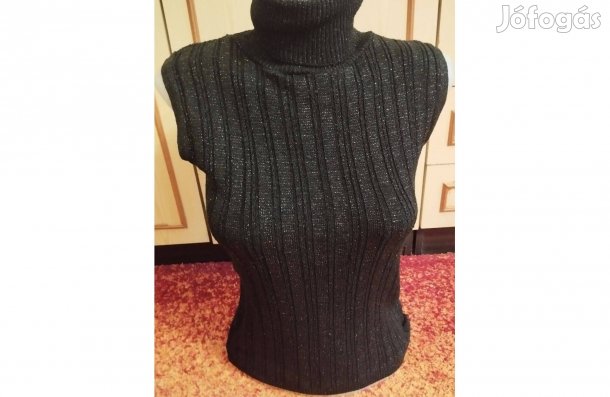 Női mellény kötött, ezüstszálas