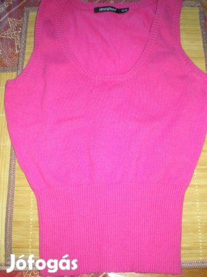 Női mellény ujjatlan pulóver pink színű S-es S Atmosphere szinte új