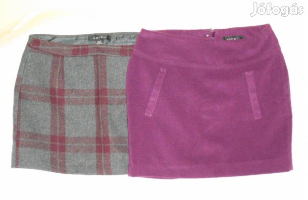 Női miniszoknya, csinos, bélelt. Amisu. Újszerű. 38 - as