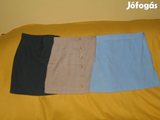 Női miniszoknya, divatos, gombos.S -es. Újszerű. Jelképes ár