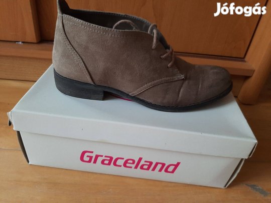 Női műbőr bokacipő