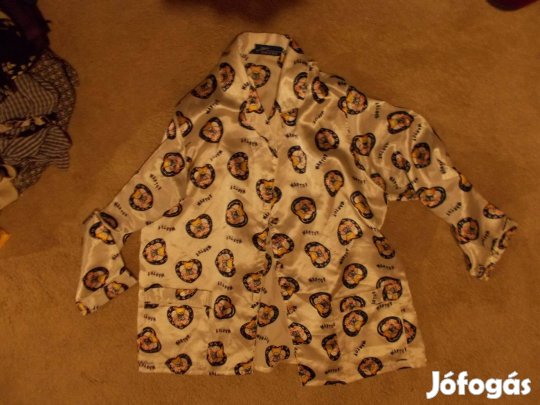 Női műselyem pizsamafelső