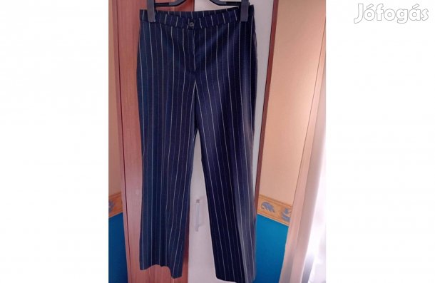 Női nadrág 40-es alkalmi szövetnadrág fekete ünneplő nadrág