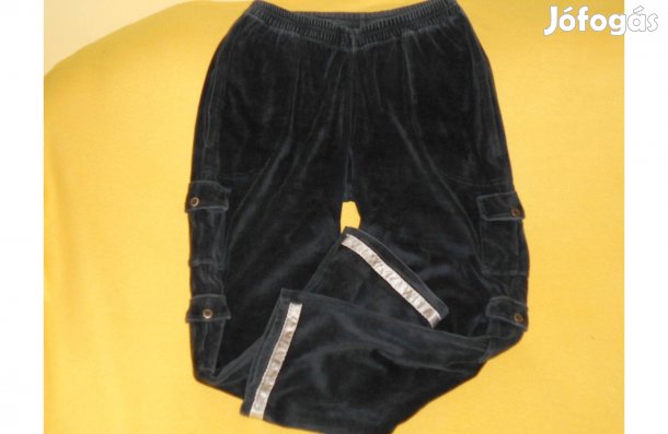 Női nadrág, sportos, sok zsebes, kényelmes. Fekete, L-XL