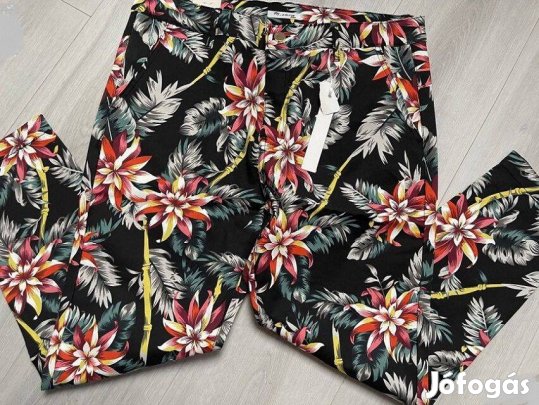 Női nadrág virágos 34-es (42) Bontatlan