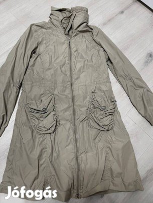 Női őszi-tavaszi kabátka drapp kapucnis