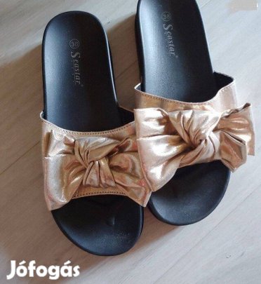 Női papucs 38-as pezsgőszín