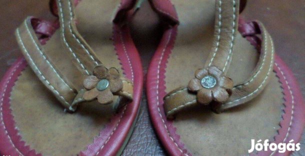 Női papucs valódi bőr 37-es Új