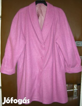 Női pihe könnyű,mályvaszínű,átmeneti kabát,A" vonalú,48-méret!/27