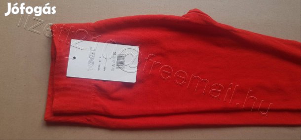 Női piros harisnya nadrág címkés új