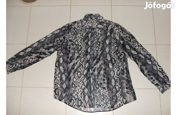 Női piton mintás dögös blúz 42 méret