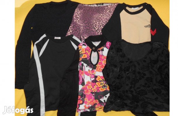 Női póló, hosszú ujjú, márkás, csinos. S/M. Alkalmi, utcai. Olcsón