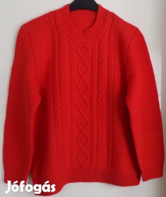 Női pulóver kézi kötésű