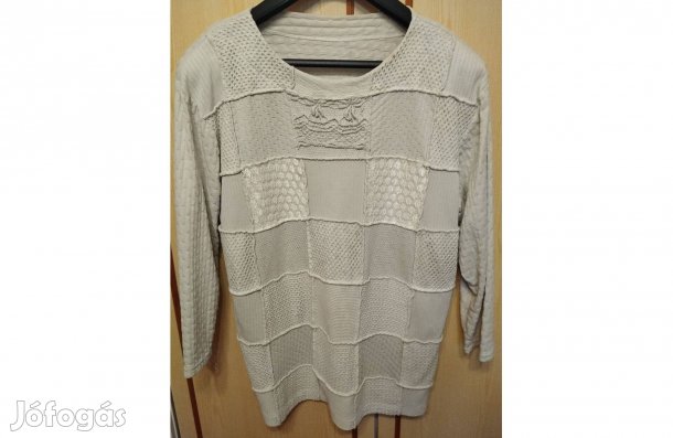 Női pulóver putchwork mintás