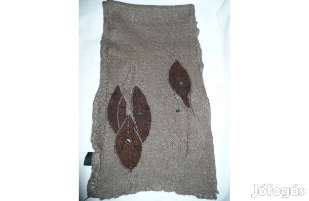 Női sál (kötött-barna)