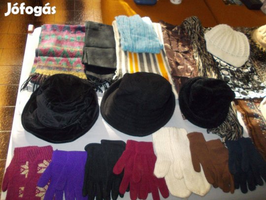 Női sapka,sál,kesztyű csomag/H
