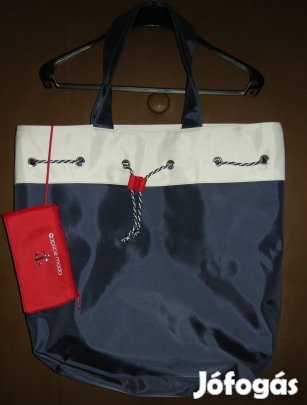 Női sötétkék,strandtáska,különleges,új,vízhatlan!