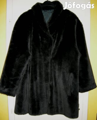 Női,sötétszürke,műszőrme bunda,46-48-méret,gépben mosható!/27
