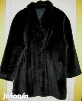 Női sötétszürke műszőrme bunda, 46-48-méret,gépben mosható!/27