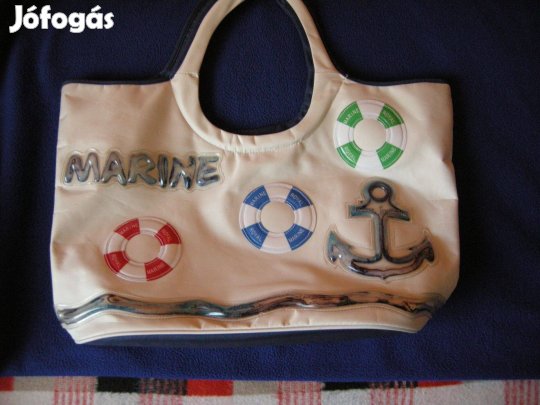 Női strandtáska, új,különleges,vászon!