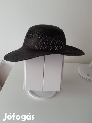 Női szalmakalap fekete