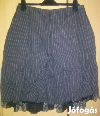Női szoknya nézz be szürke csíkos csipkés 44 3 700 Ft