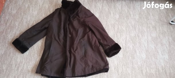 Női szőrmés,bélelt vastag kabát L-XL méretben!Új állapotban!!!