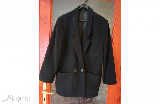 Női szövet kabát, gyapjú, egyenes vonalú, 38-as