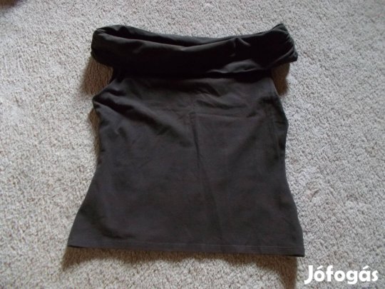 Női sztreccses felső, váll nélküli