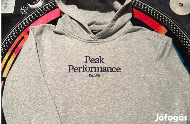 Női szürke Peak Performance kapucnis felső (M-es méretben)