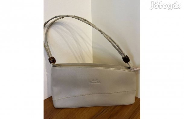 Női táska bézs világos bőr táska