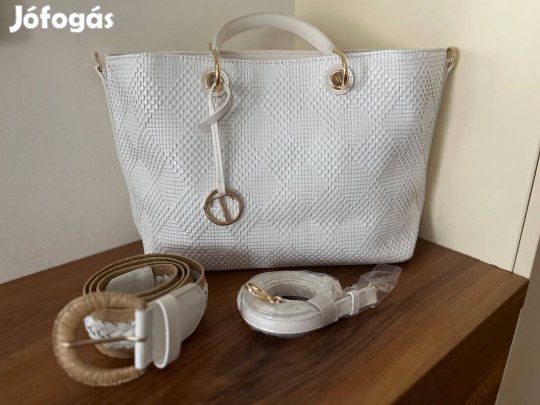 Női táska fehér nyári táska öv oldaltáska