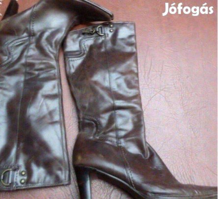 Női téli csizma valódi bőr