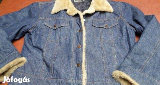 Női téli farmer dzseki újszerű