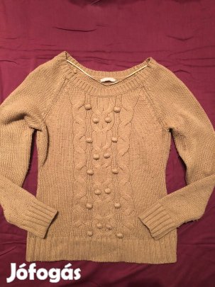 Női téli karcsúsított pulóver M méretben