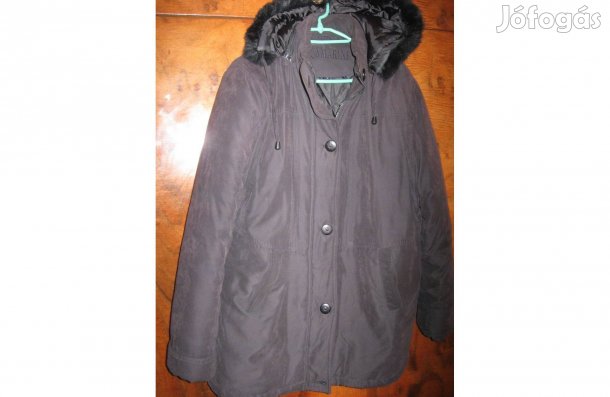 Női télikabát fekete M-es