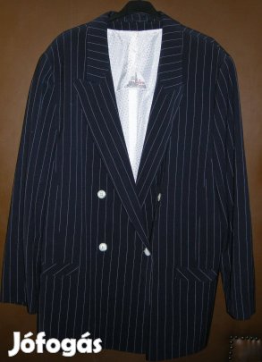 Női,új sötétkék kosztüm,szoknyás,54-56-méret,-olcsón!/31