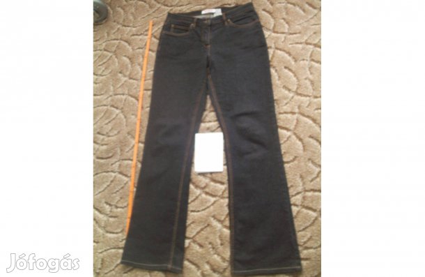 Női újszerű sztrecs farmer olcsón (fekete színű, 40-es, L-es)