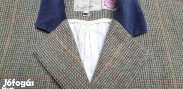 Női vadász kabát tweed gyapjú újszerű