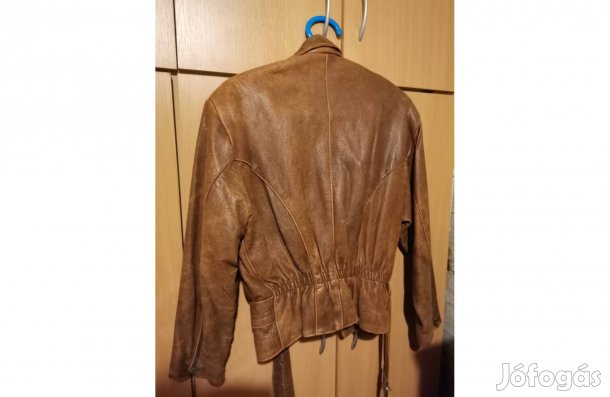 Női valódi bőrdzseki M méret