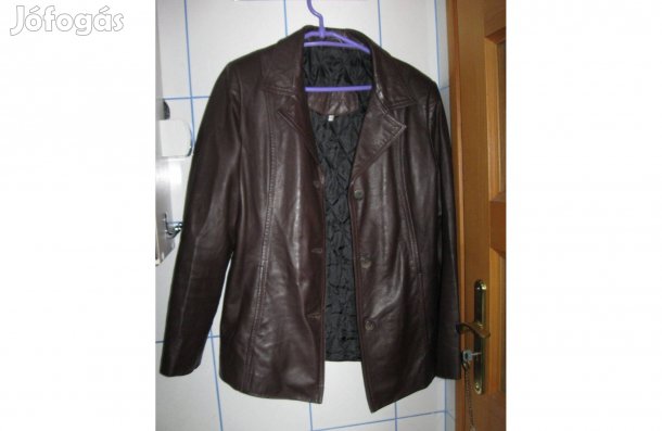 Női valódi bőrkabát M-es