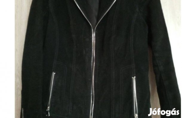 Női velúr bőrkabát
