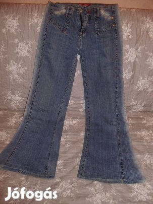 Női világos trapéz farmer ujj