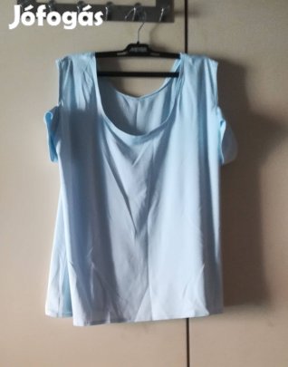 Női világoskék vállvillantós blúz,44-46-méret!/66